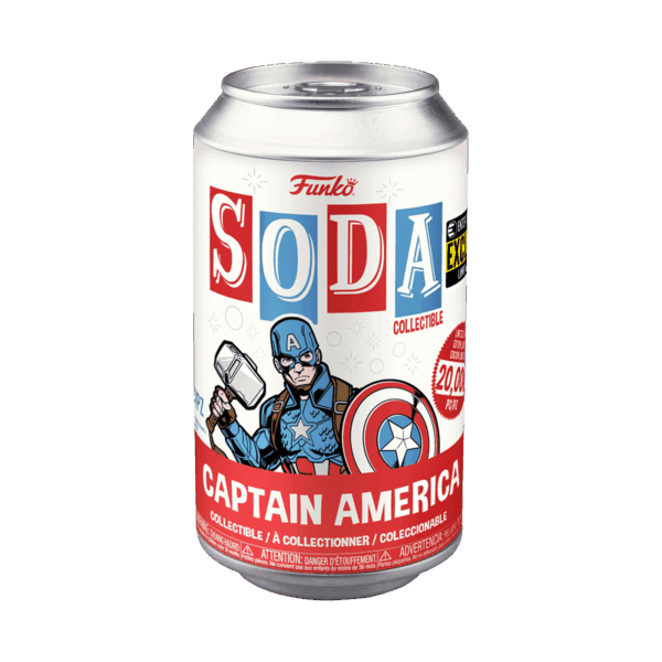 Captain America Soda (sellado, posibilidad de chase) (Exclusivo Entertainment Earth) - Image 2