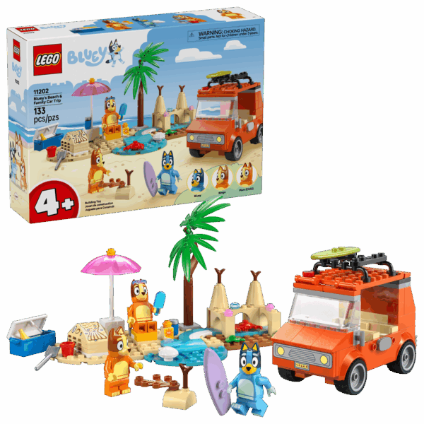Bluey Beach Car Trip - set 11202