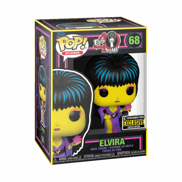 Elvira #68 Black Light (exclusivo Entertainment Earth)