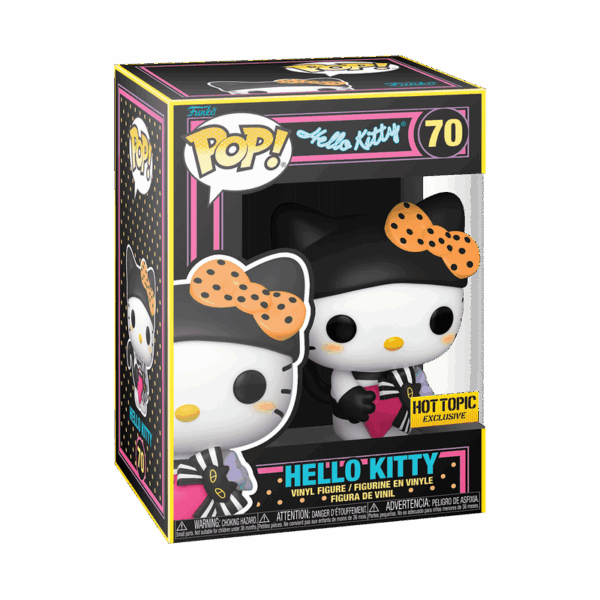 Hello Kitty con regalo #70 Black Light (exclusivo Hot Topic)