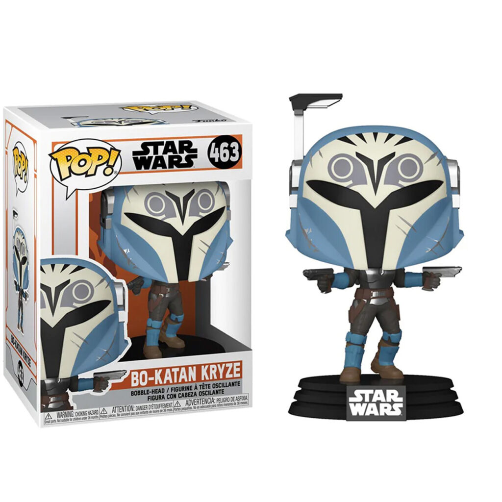 Funko Pop Bo-Katan Kryze coleccionable de Star Wars The Mandalorian con armadura mandaloriana