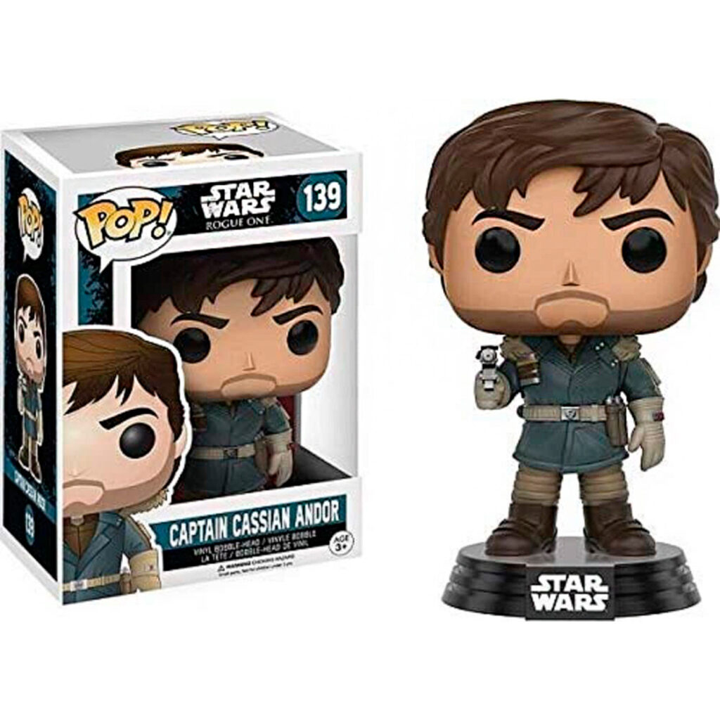 Funko Pop Cassian Andor número 139 de Star Wars Rogue One, figura de vinilo de 9,5 cm