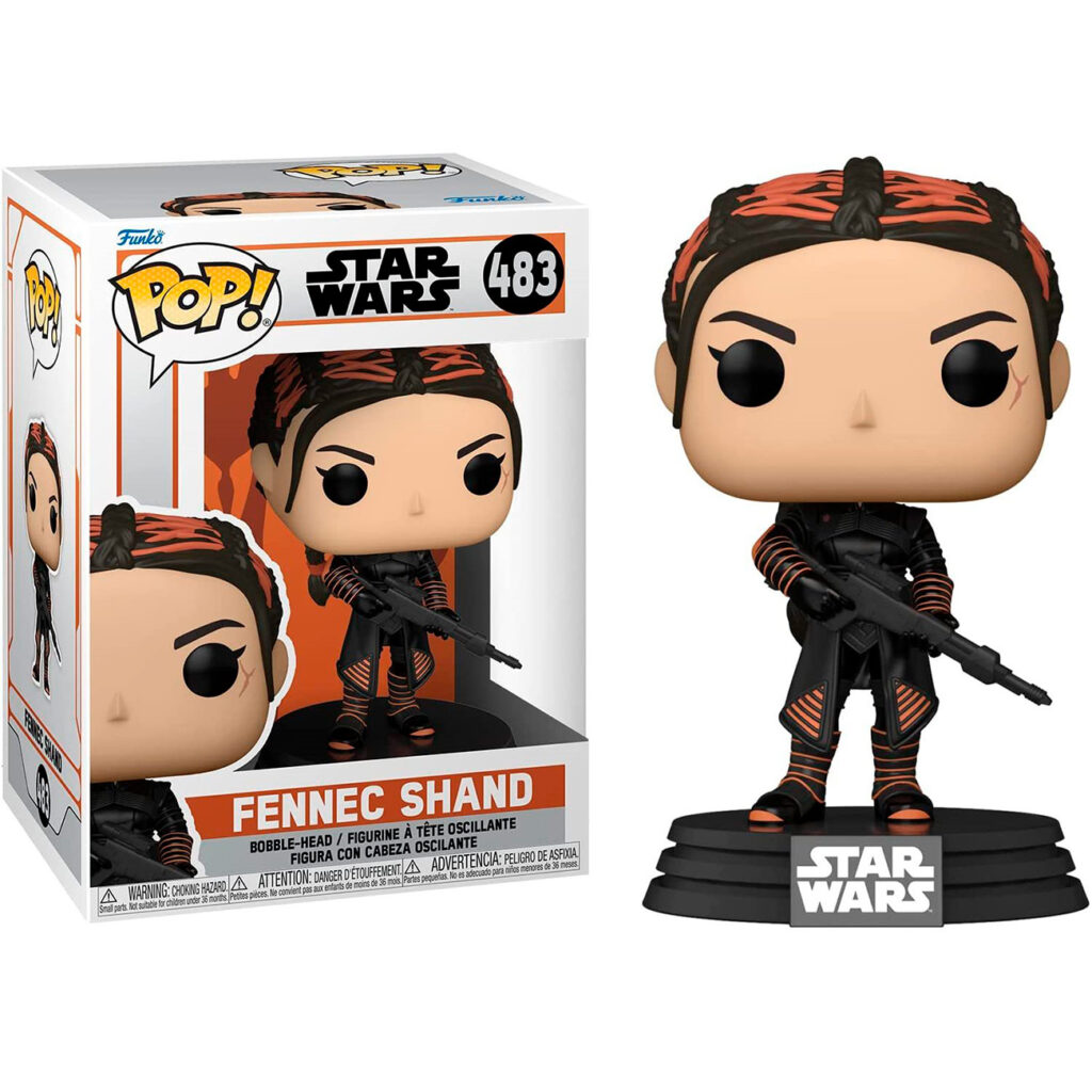 Funko Pop Fennec Shand #483 de Star Wars – figura de vinilo oficial de The Mandalorian