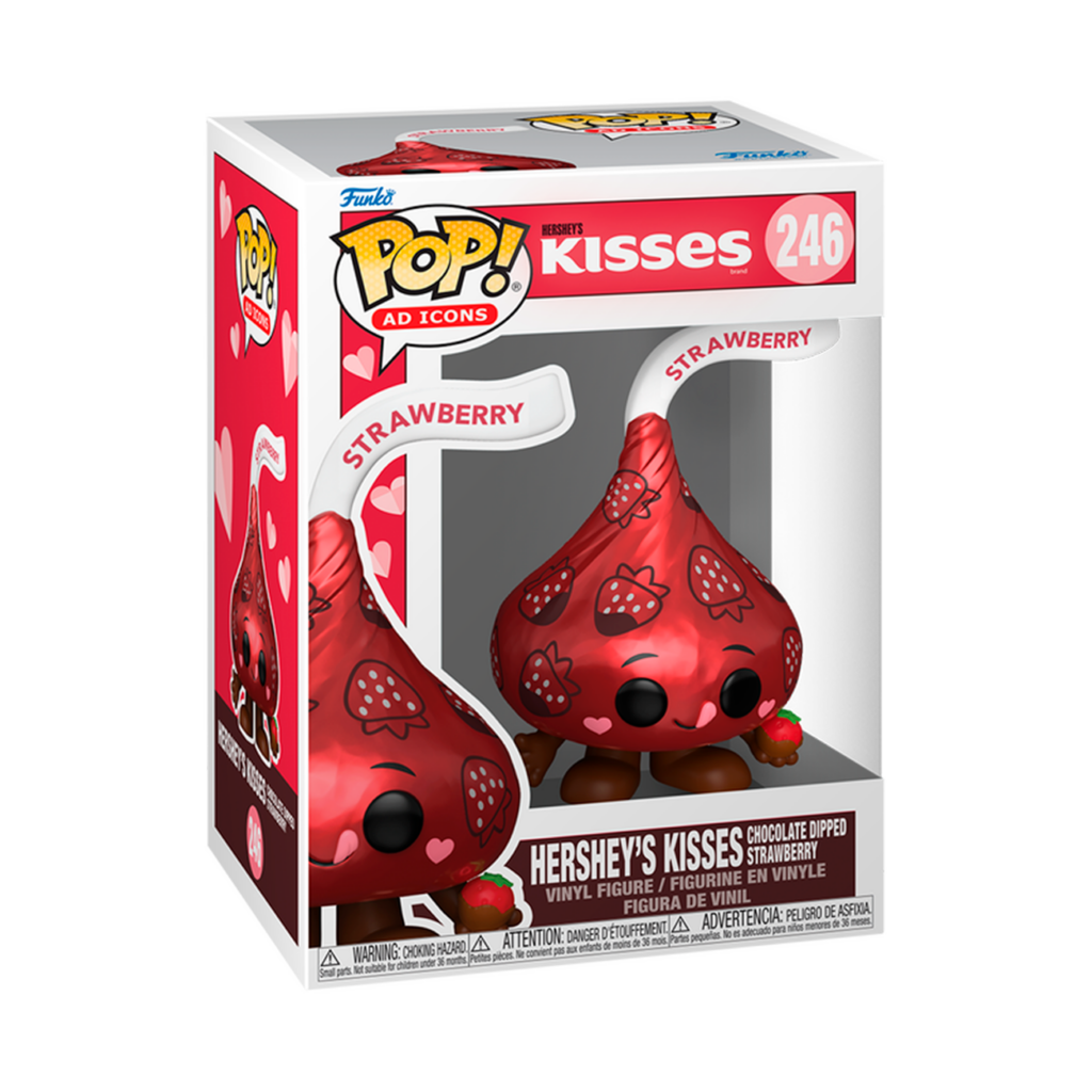 Funko Pop Hershey Kisses de Fresa #246 – Figura coleccionable de la línea Ad Icons