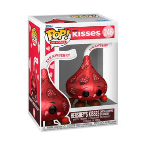 Funko Pop Hershey Kisses de Fresa #246 – Figura coleccionable de la línea Ad Icons