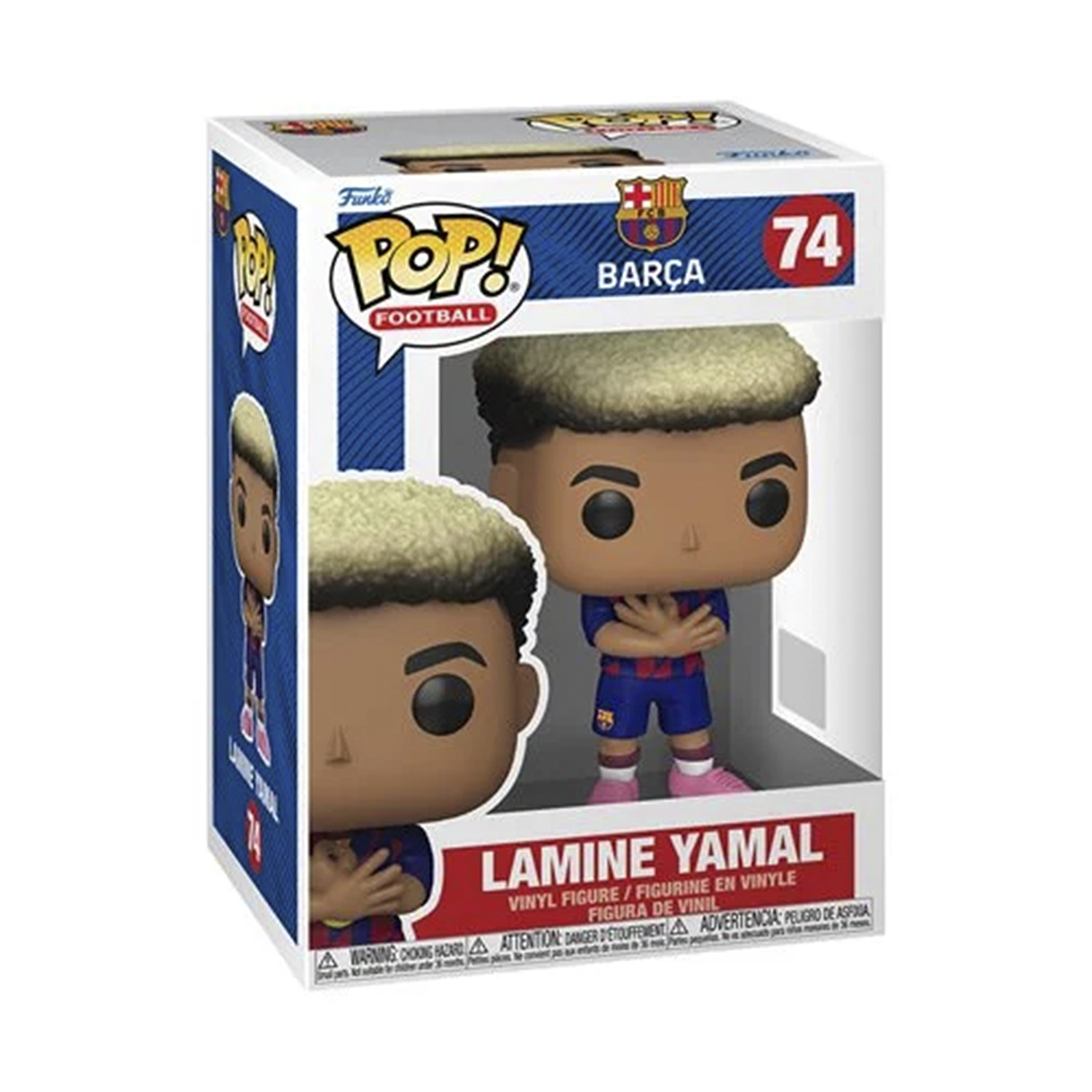 Funko Pop Lamine Yamal #74 – figura de vinilo coleccionable del jugador del FC Barcelona