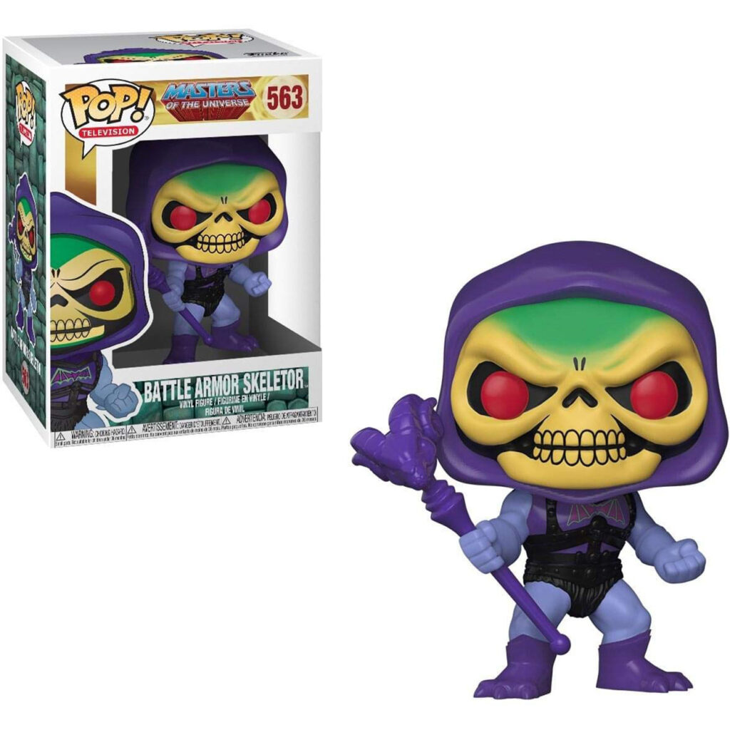 Funko Pop Skeletor Battle Armor de Masters of the Universe, figura coleccionable retro