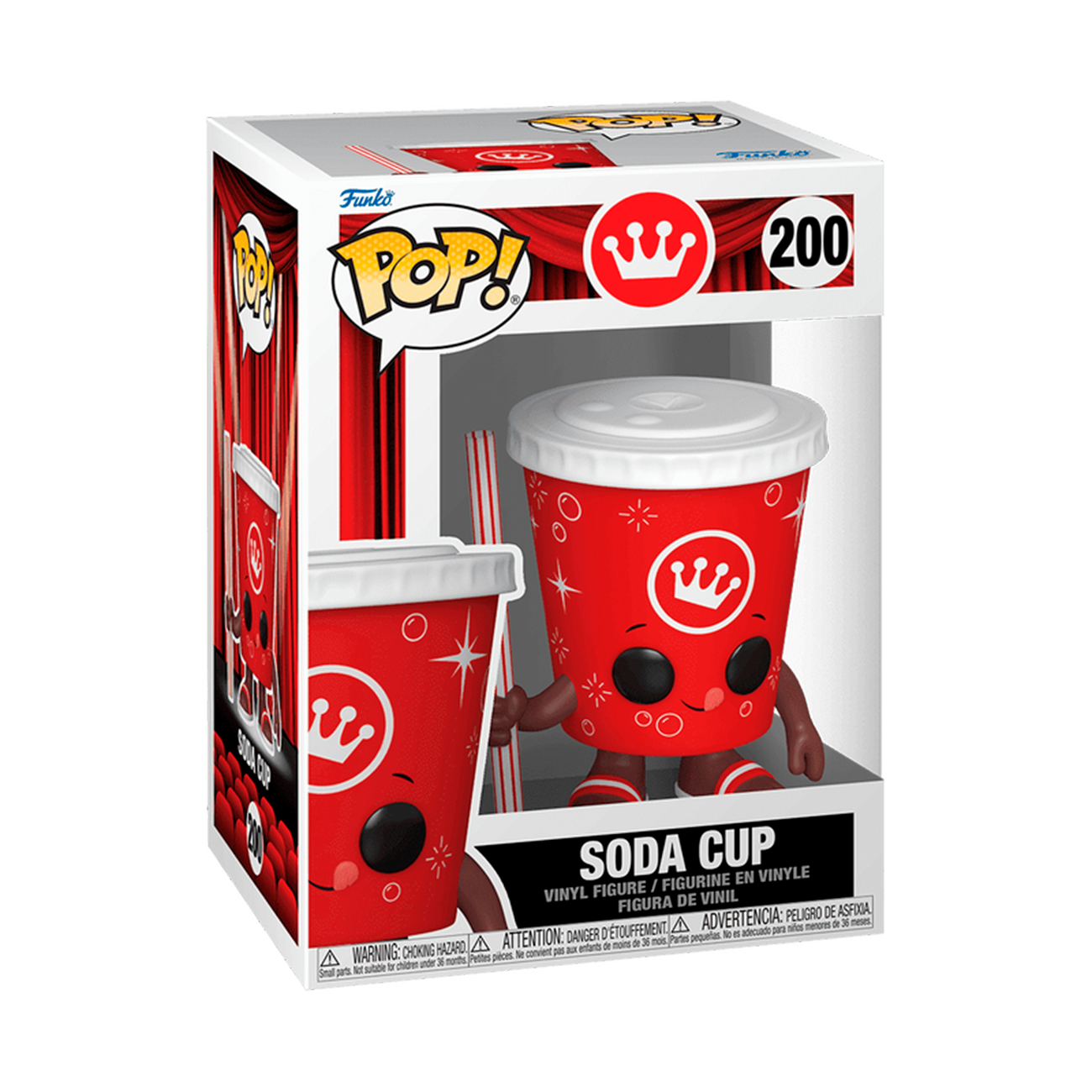 Funko Pop Soda Cup número 200 figura coleccionable Ad Icons fondo blanco