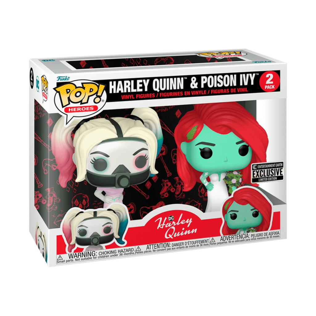 Funko Pop Harley Quinn y Poison Ivy 2-Pack exclusivo de Entertainment Earth – figura de colección DC Comics
