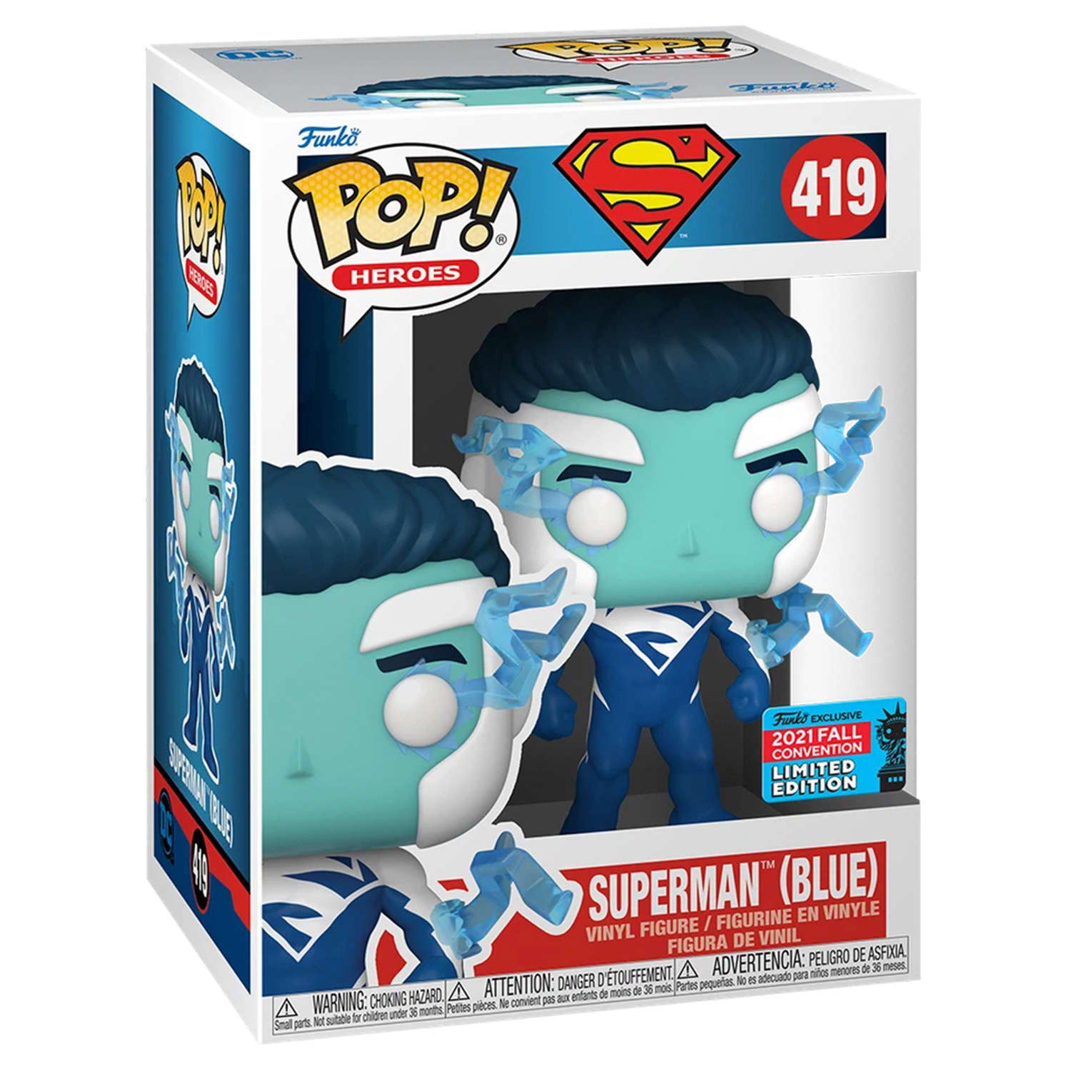 Funko pop Superman Blue #419 - Exclusivo NYCC