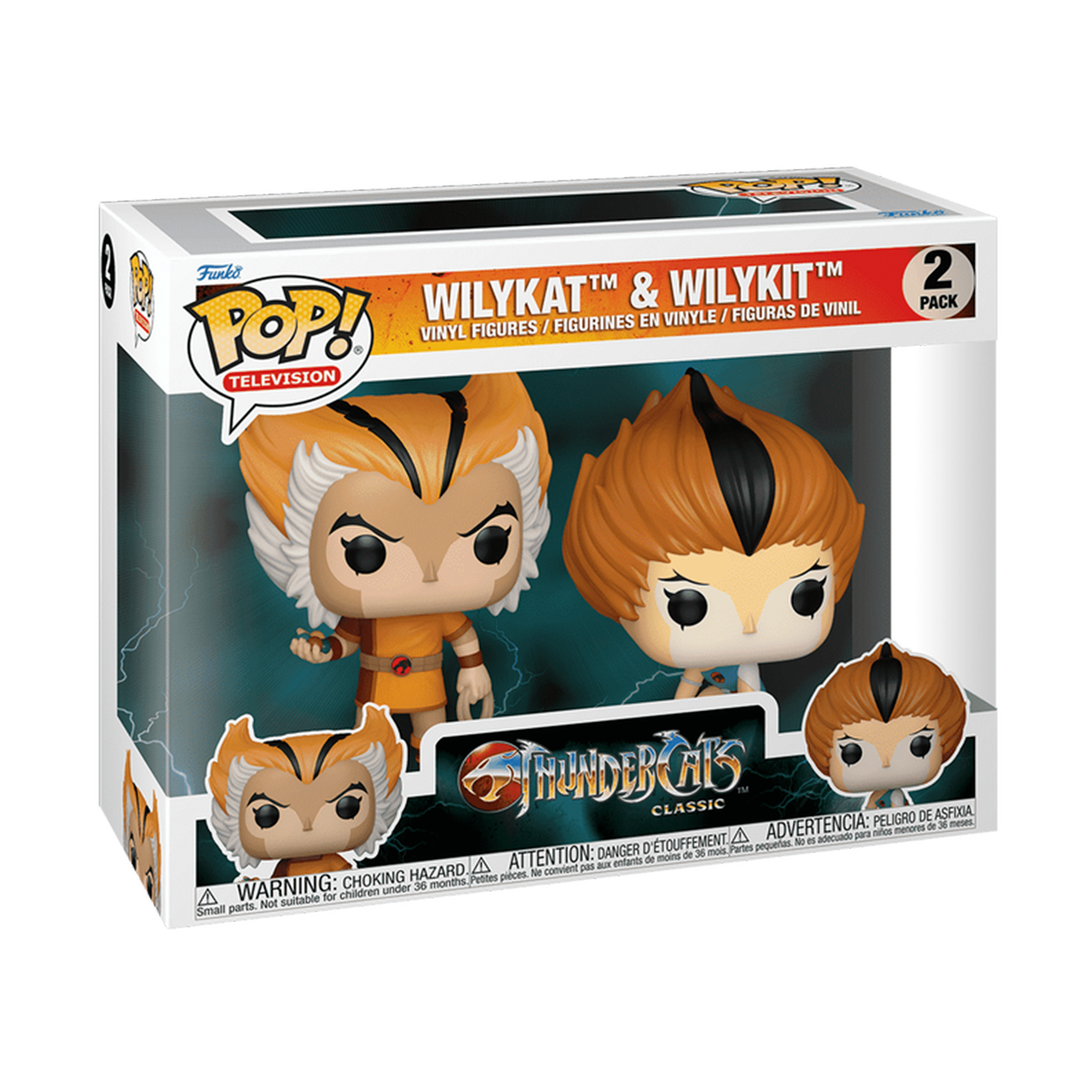 Funko pop Thundercats Felion y Felina (Wilykat & Wilykit)