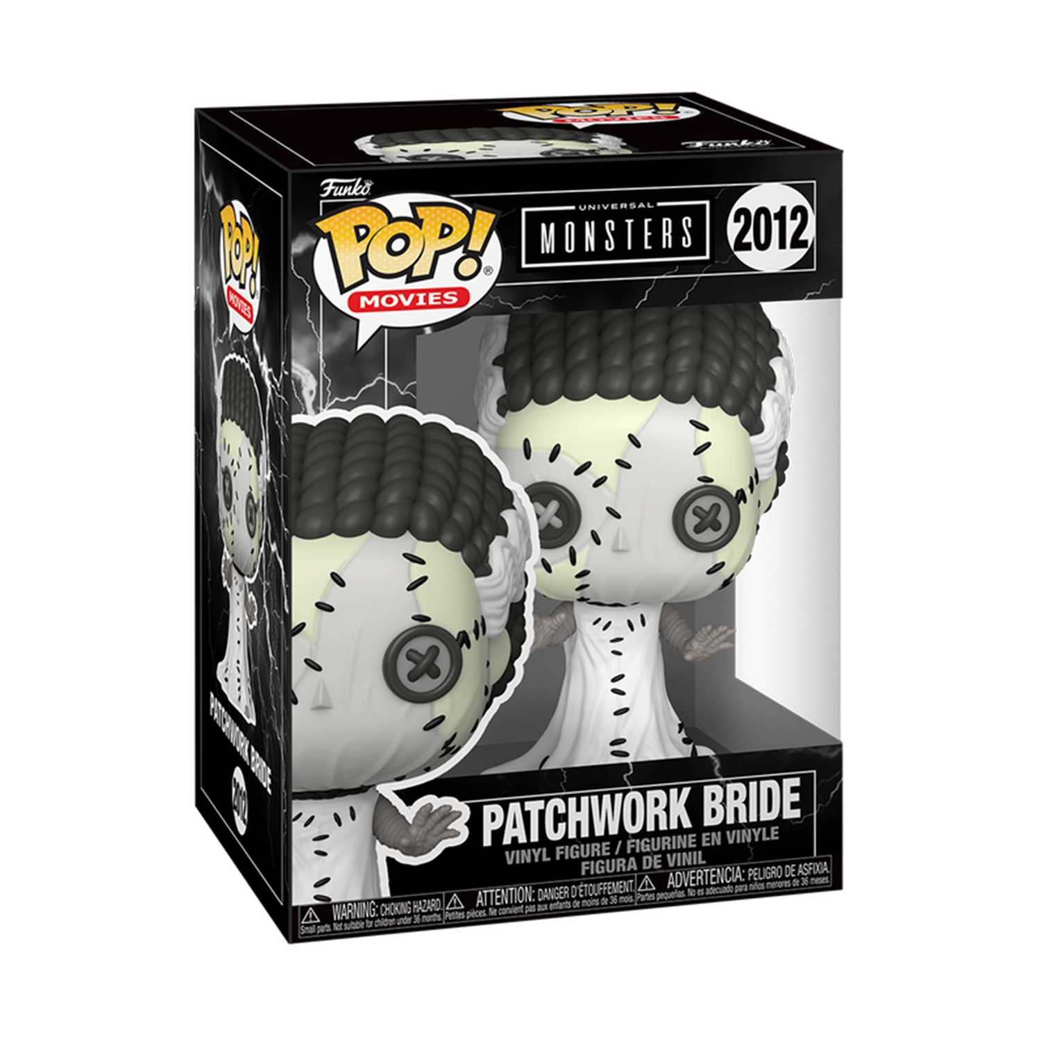 Funko Pop Patchwork Bride de Universal Monsters, figura de terror coleccionable con diseño de remiendos