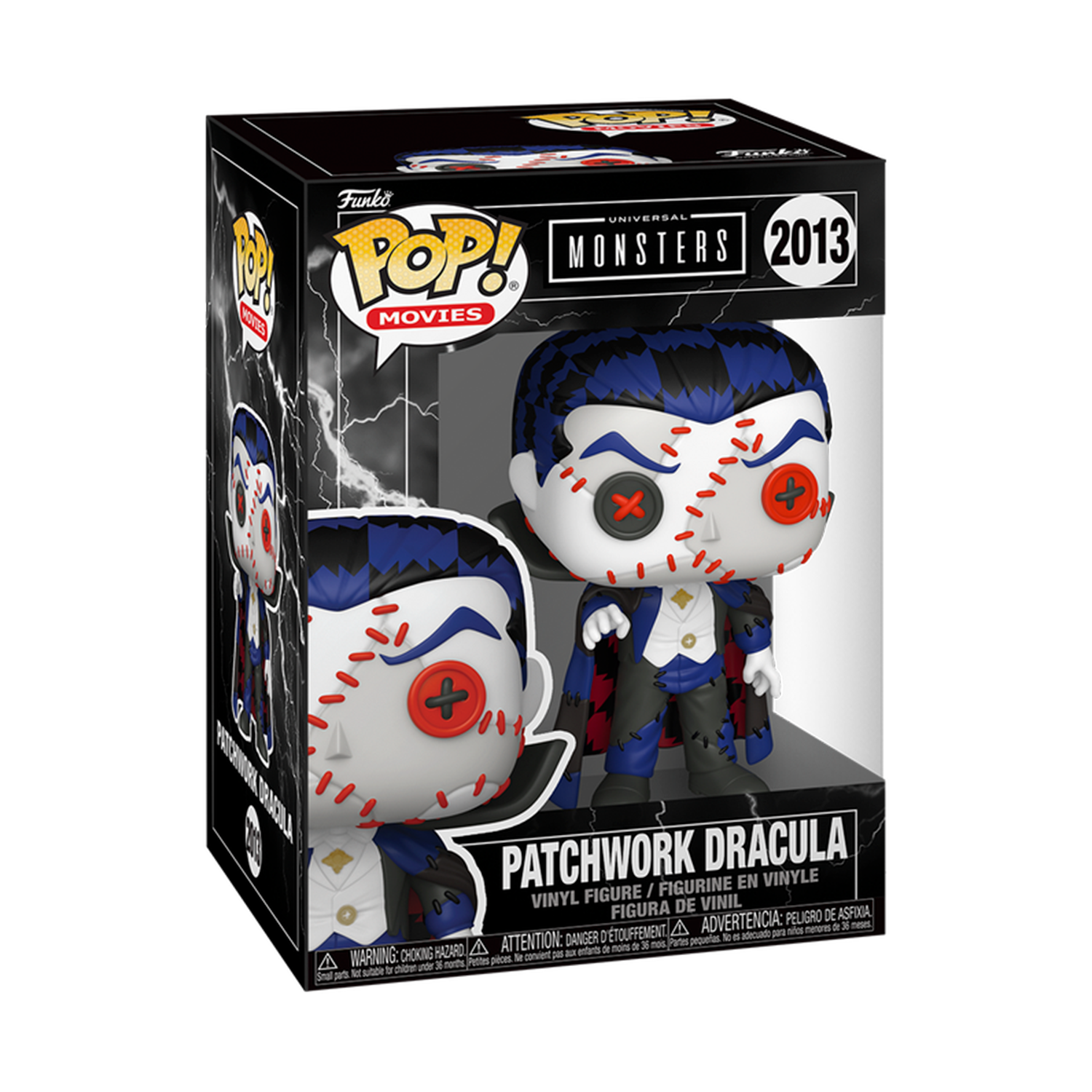 Funko Pop Patchwork Dracula de la línea Universal Monsters, figura coleccionable de terror