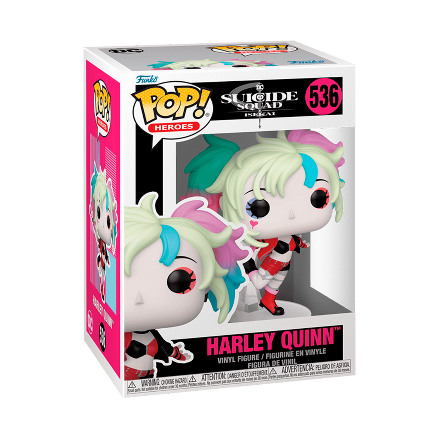 Funko Pop Harley Quinn Isekai #536 figura coleccionable DC Comics