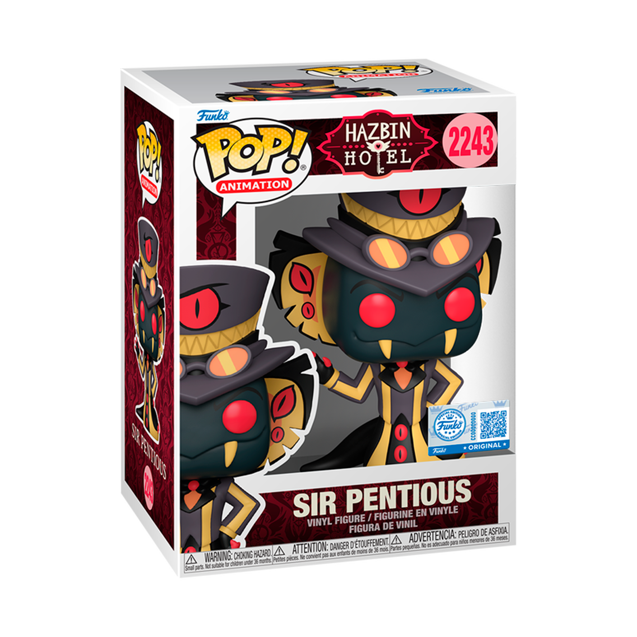 Funko Pop Sir Pentious Hazbin Hotel edición exclusiva – figura de vinilo oficial