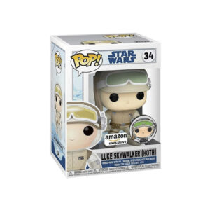 Funko Pop Luke Skywalker Hoth #34 con pin exclusivo de Amazon – figura coleccionable Star Wars