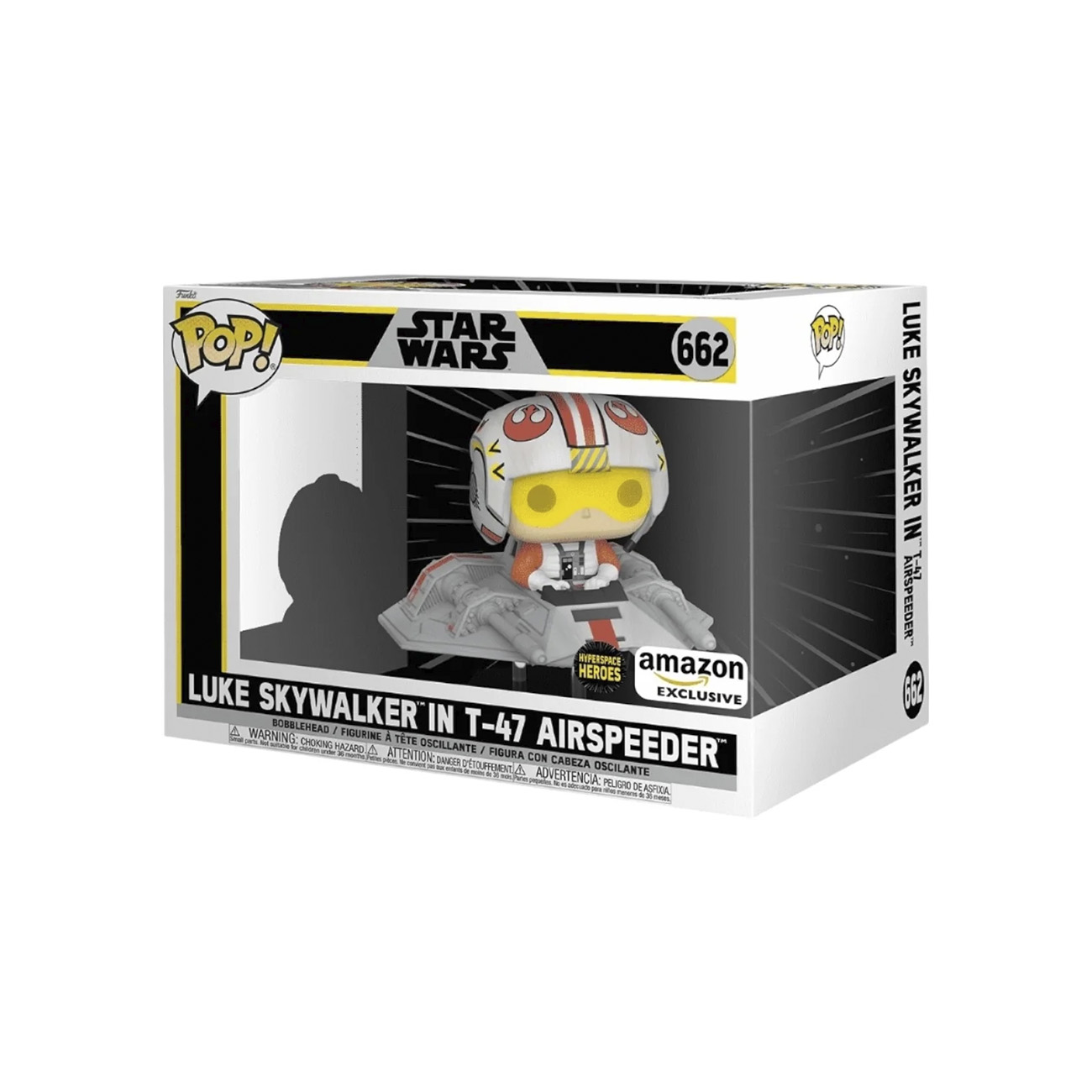 Funko Pop Luke in Airspeeder #662 exclusivo de Amazon – figura de Star Wars