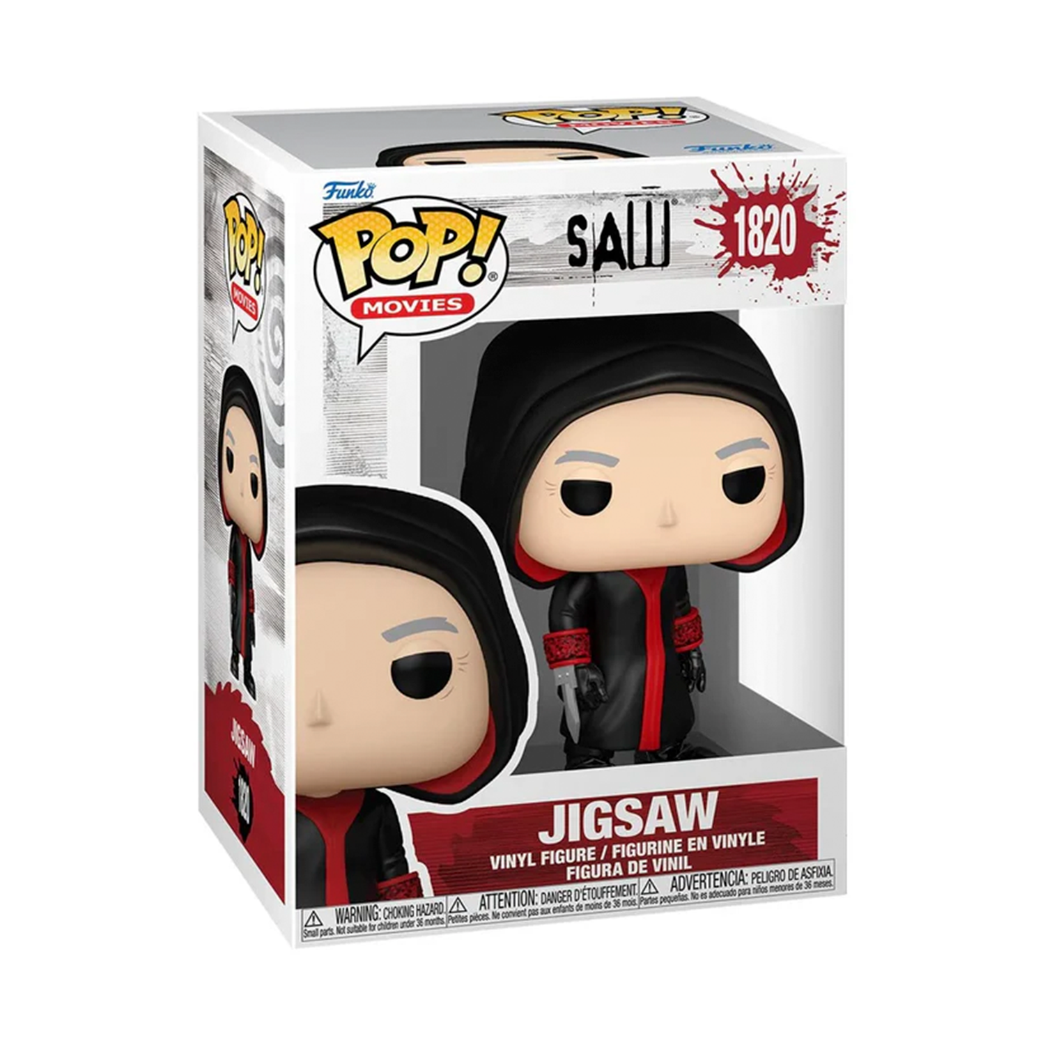 Funko Pop Jigsaw Killer número 1820 de la película Saw, figura de vinilo de terror para coleccionistas