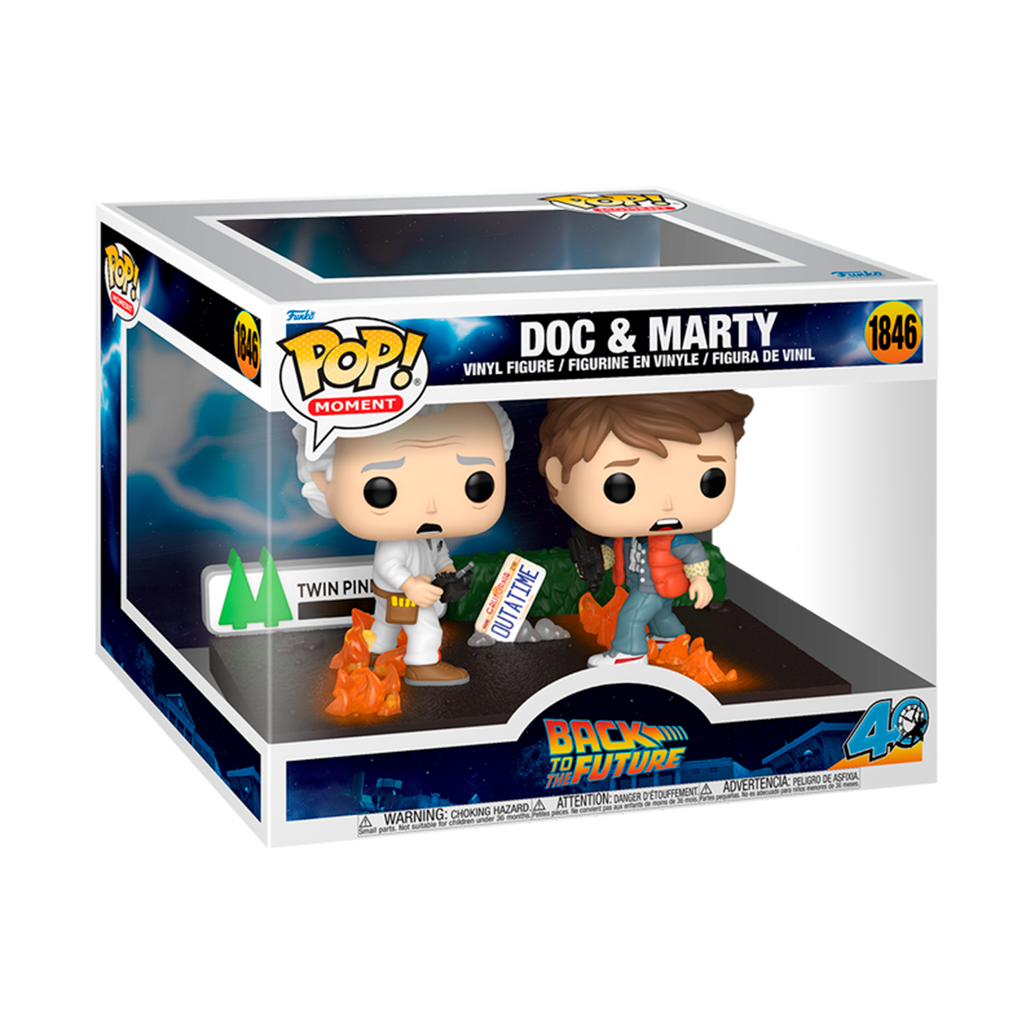 Pop Back to the Future Doc y Marty Moment 1846 en caja