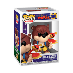 Funko Pop Banjo-Kazooie en su caja