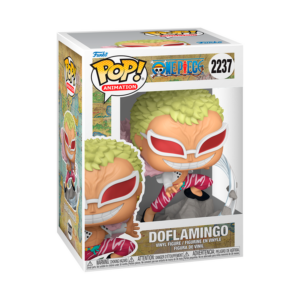 Funko Pop Doflamingo 2237 de One Piece en su caja