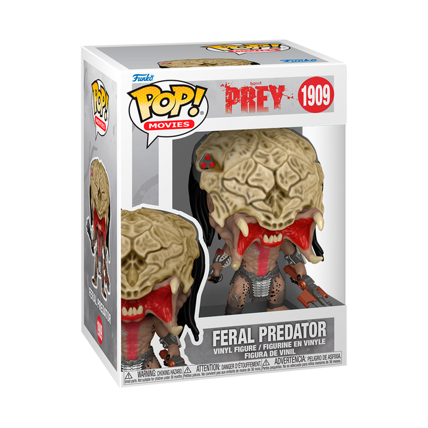Funko Pop Feral Predator en su caja