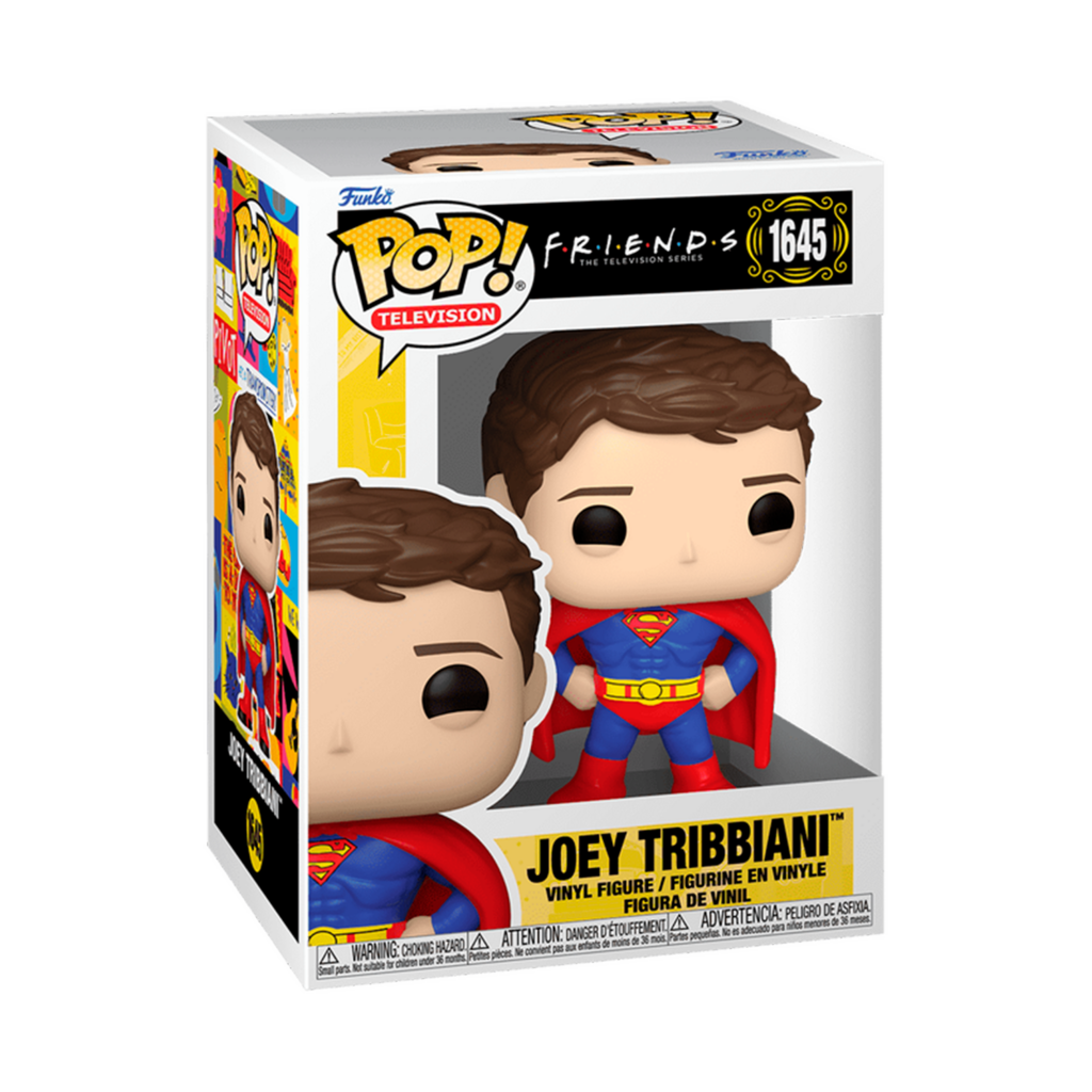 Funko Pop Friends Joey Tribbiani Superman 1645 en su caja
