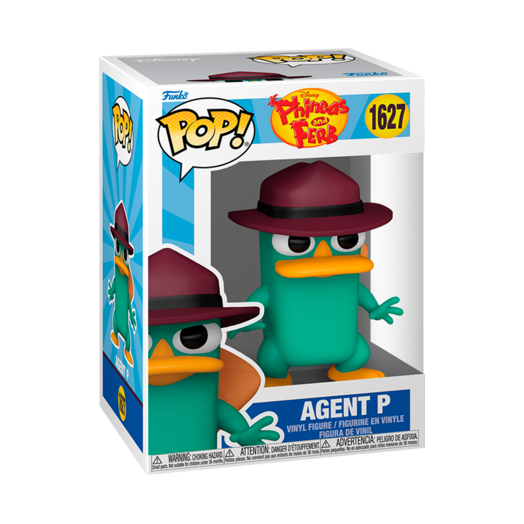 Funko Pop Phineas y Ferb Agent P en su caja