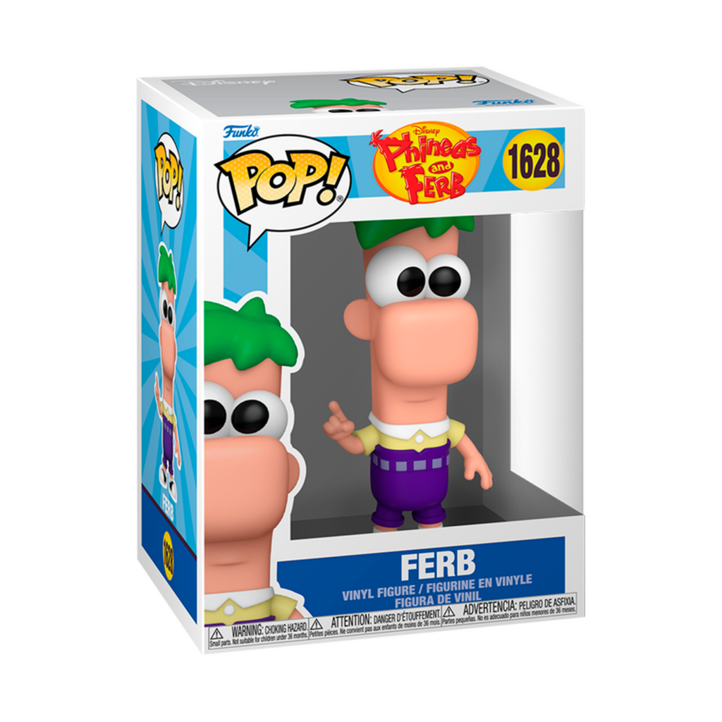 Funko Pop Phineas y Ferb Ferb en su caja