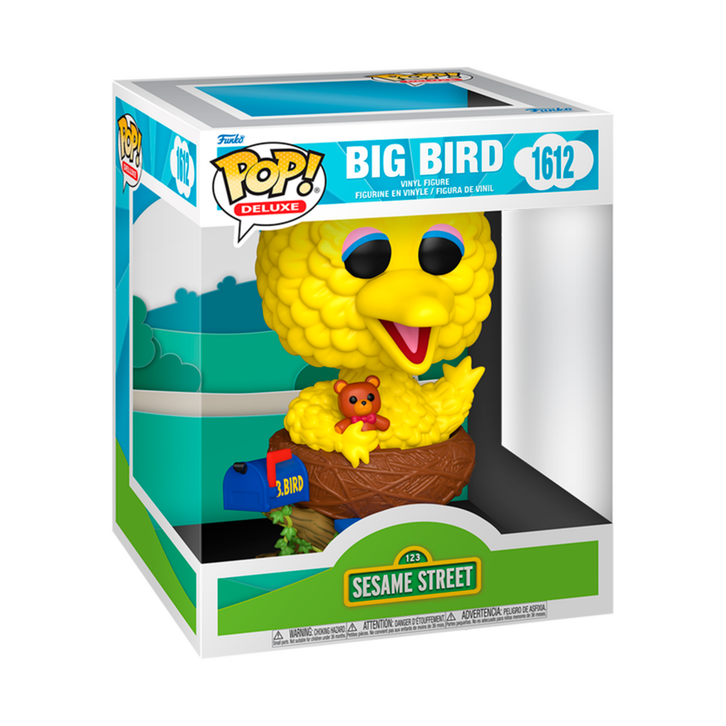 Funko Pop Plaza Sésamo Abelardo Big Bird 1612 Deluxe en su caja