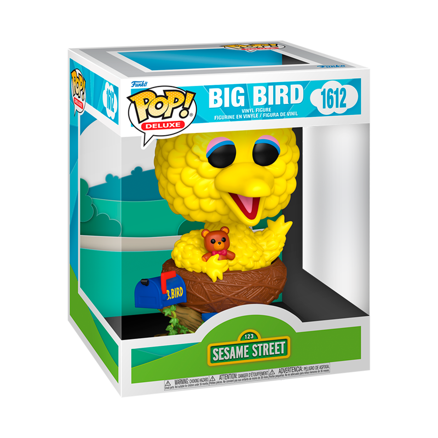 Funko Pop Plaza Sésamo Abelardo Big Bird 1612 Deluxe en su caja