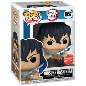 Funko Pop Inosuke #1057 metálico de Demon Slayer, exclusivo GameStop