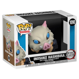 Funko Pop Inosuke #1090 acostado de Demon Slayer, exclusivo sticker SE