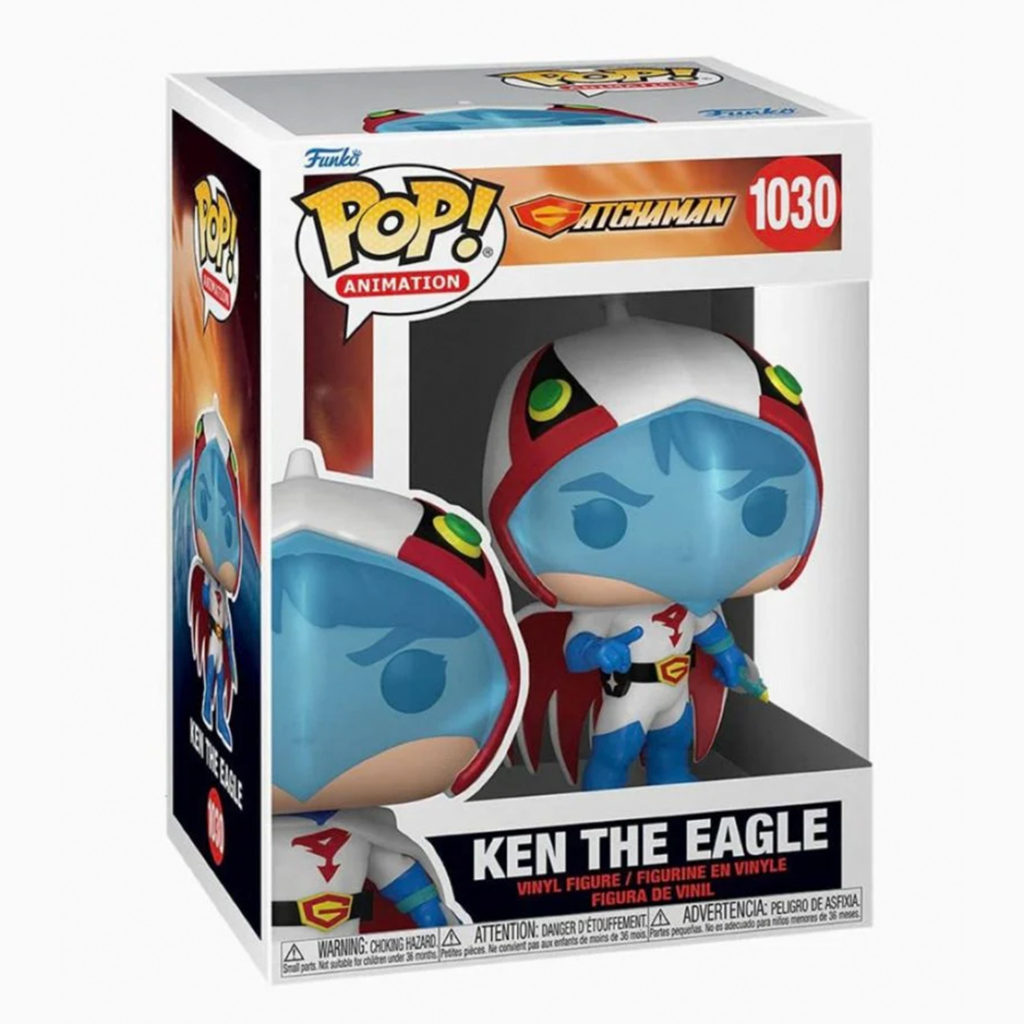 El Funko Pop Ken the Eagle trae al carismático líder del equipo Gatchaman (Comando G). Una pieza retro imperdible para fans del anime clásico.